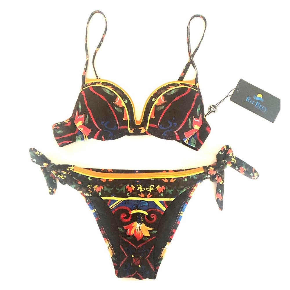 Patterned Fashion Nova bikini, NWT